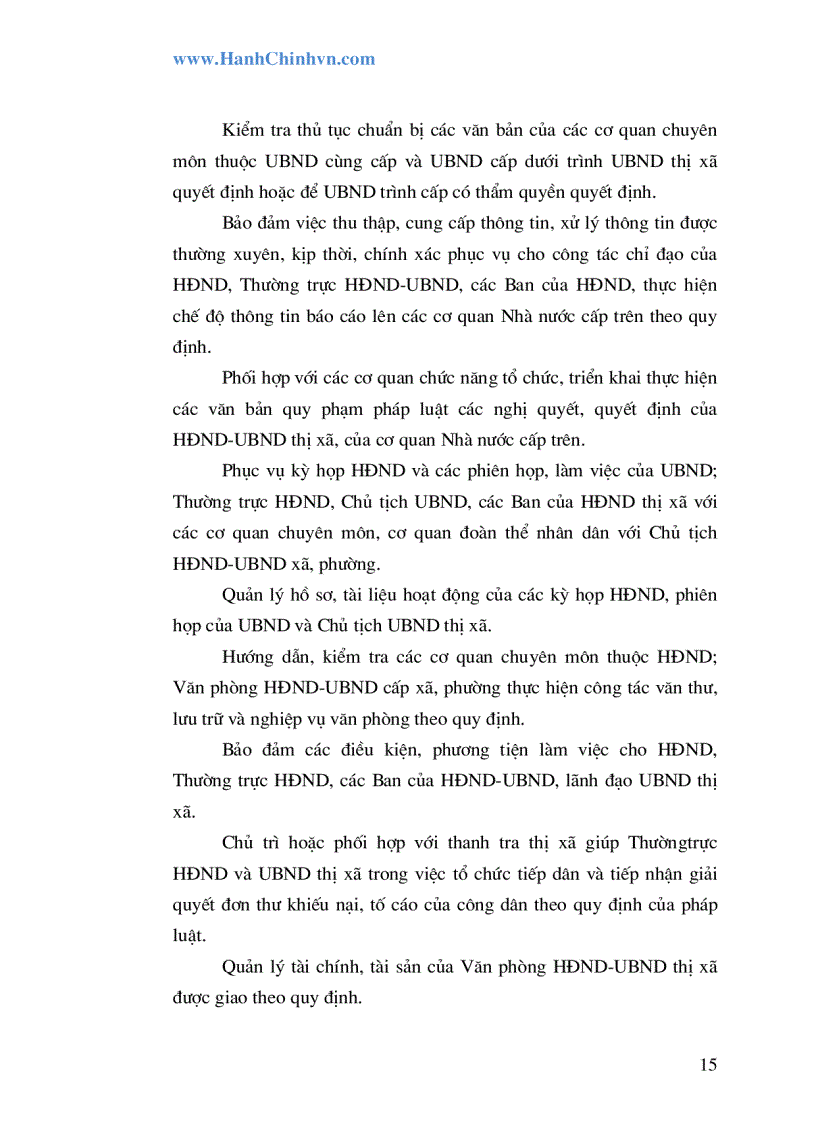 image for page Tình hình hoạt động của Văn phòng HĐND UBND thị xã Phú Thọ