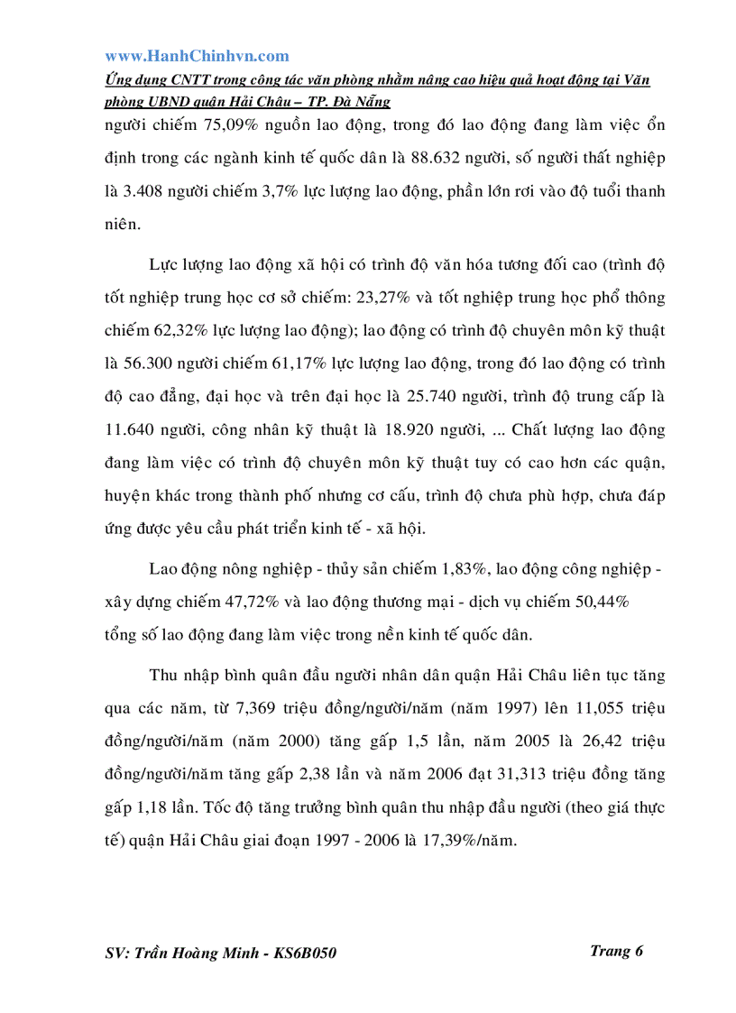 image for page Ứng dụng CNTT trong công tác văn phòng nhằm nâng cao hiệu quả hoạt động tại Văn phòng UBND quận Hải Châu TP Đà Nẵng