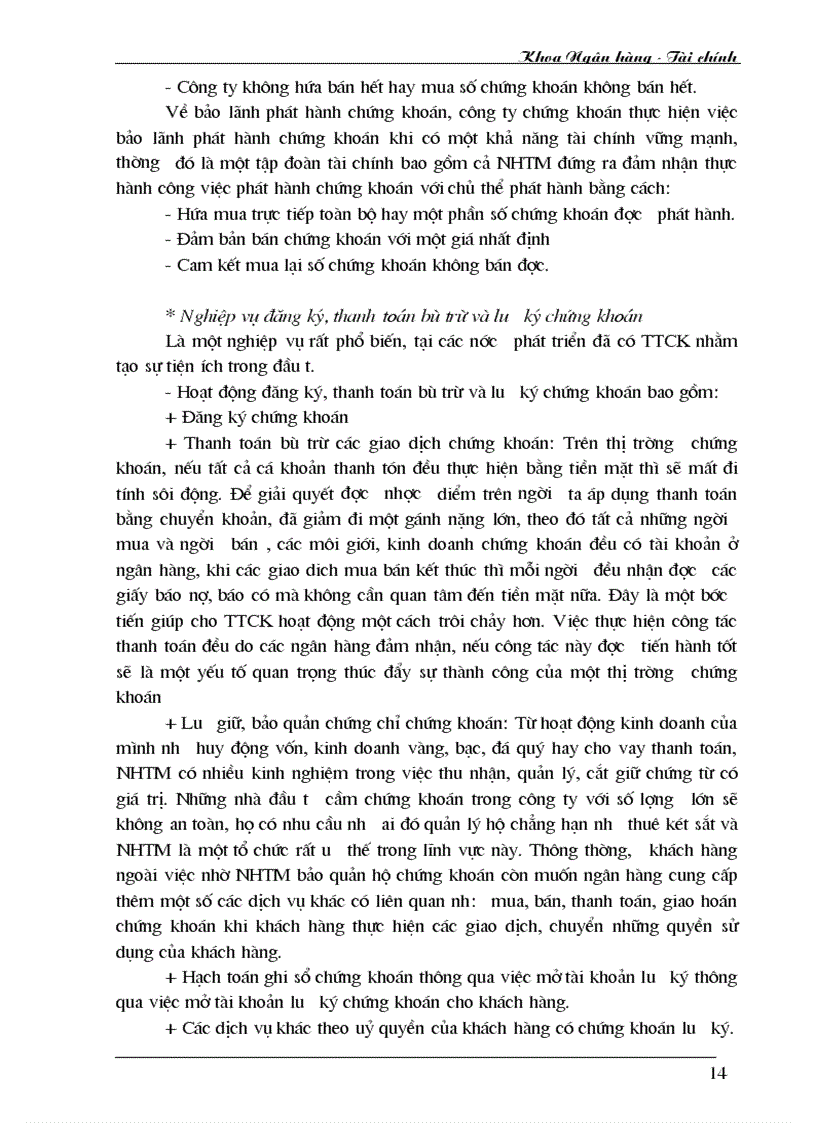 image for page Hoạt động của các Ngân hàng thương mại trên thị trường chứng khoán ở Việt Nam