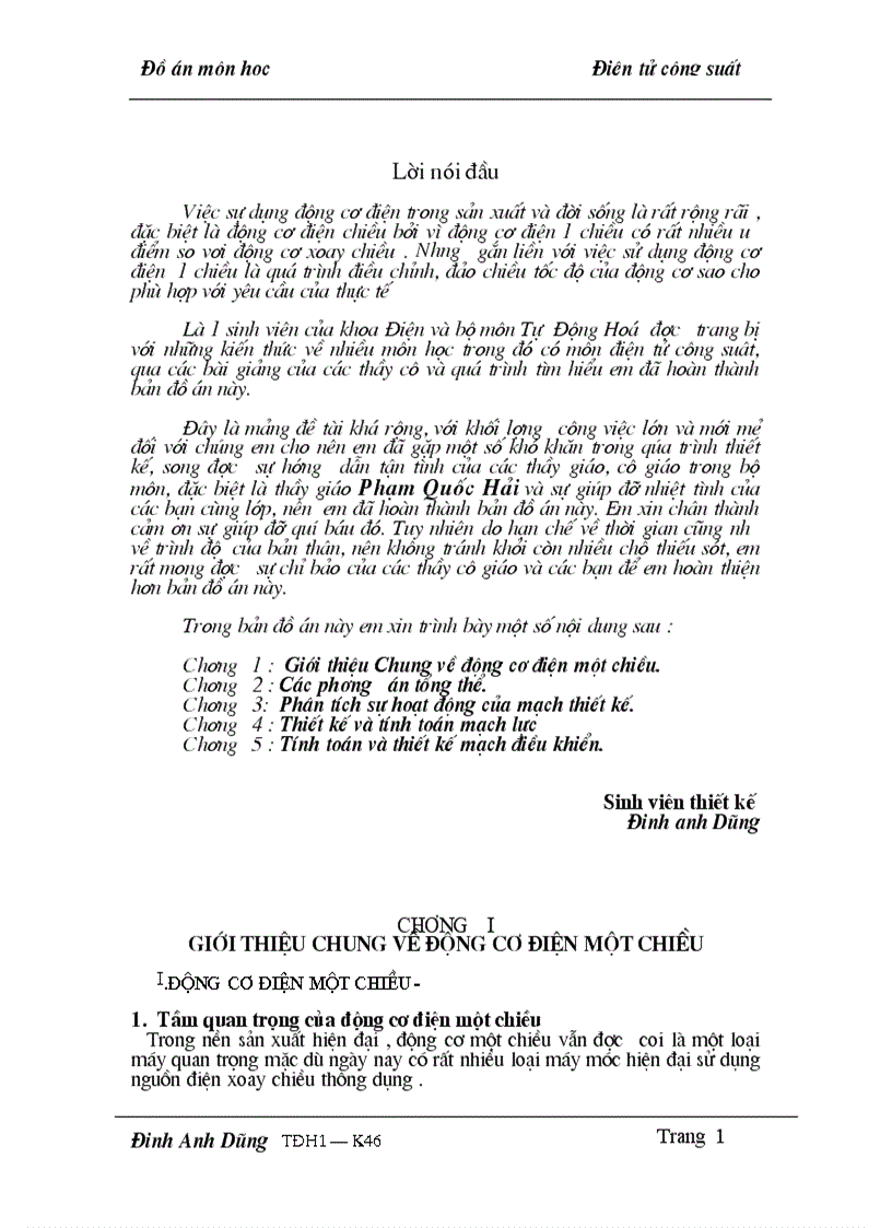 image for page Thiết kế nguồn cấp cho động cơ điện một chiều kich từ độc lập có đảo chiều