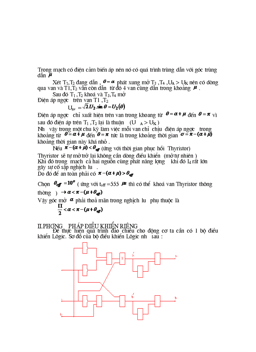 image for page Thiết kế nguồn cấp cho động cơ điện một chiều kich từ độc lập có đảo chiều
