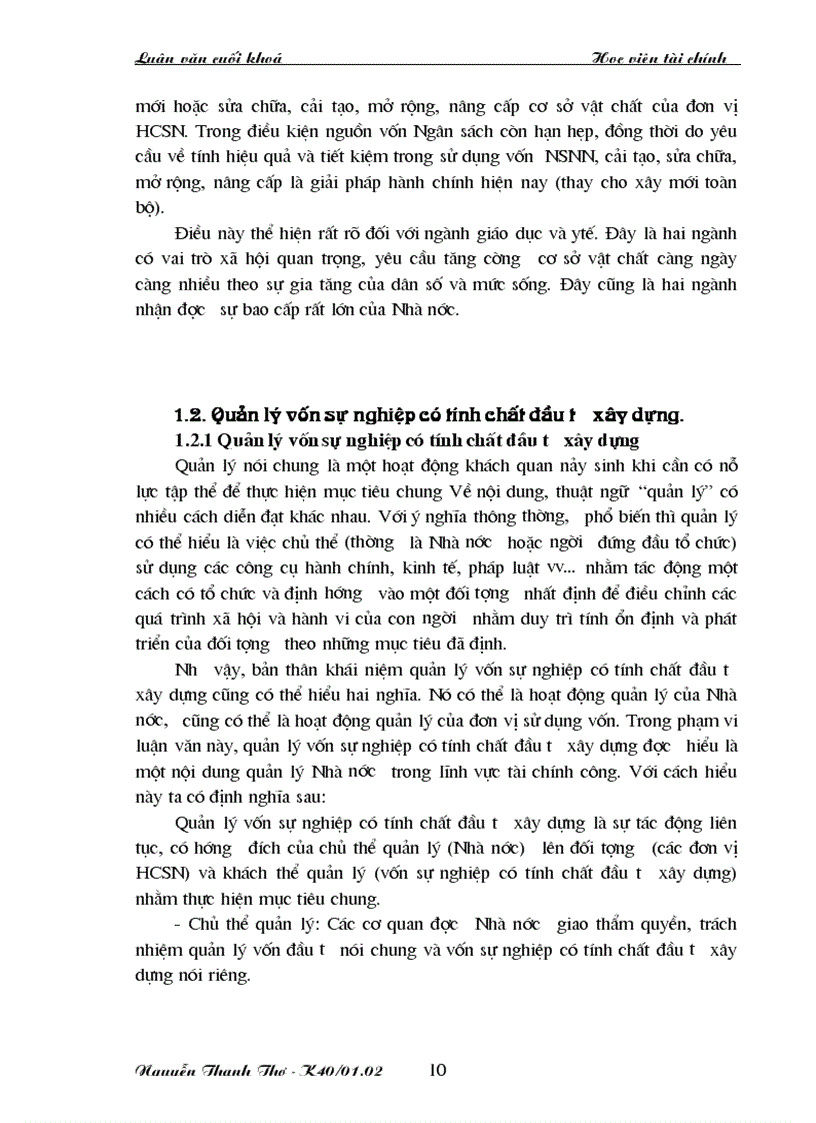 image for page Các giải pháp tăng cường quản lý vốn sự nghiệp có tính chất đầu tư xây dựng đối với các Sở Ban Ngành của thành phố Hà nội