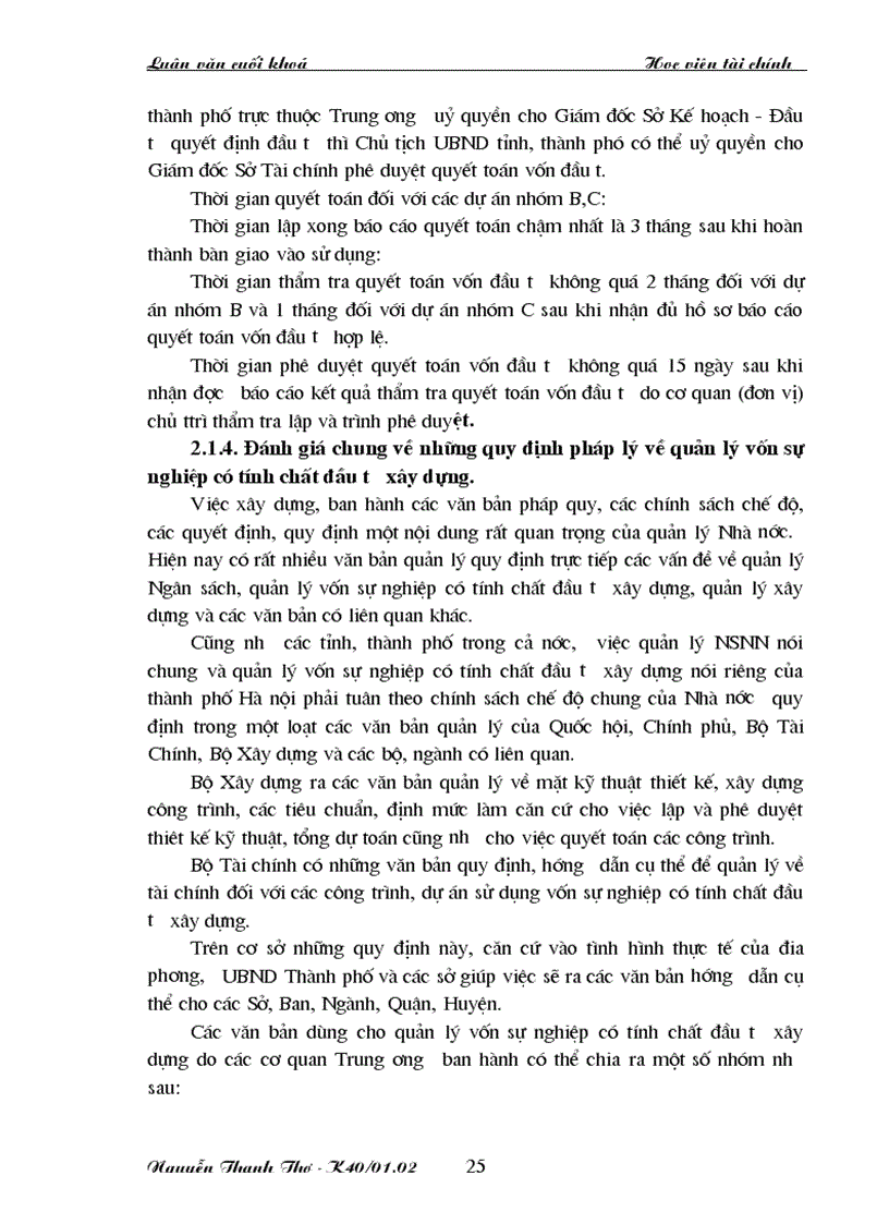 image for page Các giải pháp tăng cường quản lý vốn sự nghiệp có tính chất đầu tư xây dựng đối với các Sở Ban Ngành của thành phố Hà nội