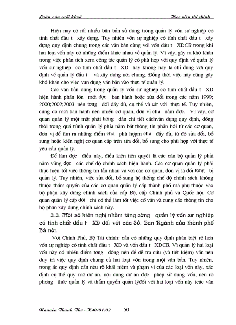 image for page Các giải pháp tăng cường quản lý vốn sự nghiệp có tính chất đầu tư xây dựng đối với các Sở Ban Ngành của thành phố Hà nội