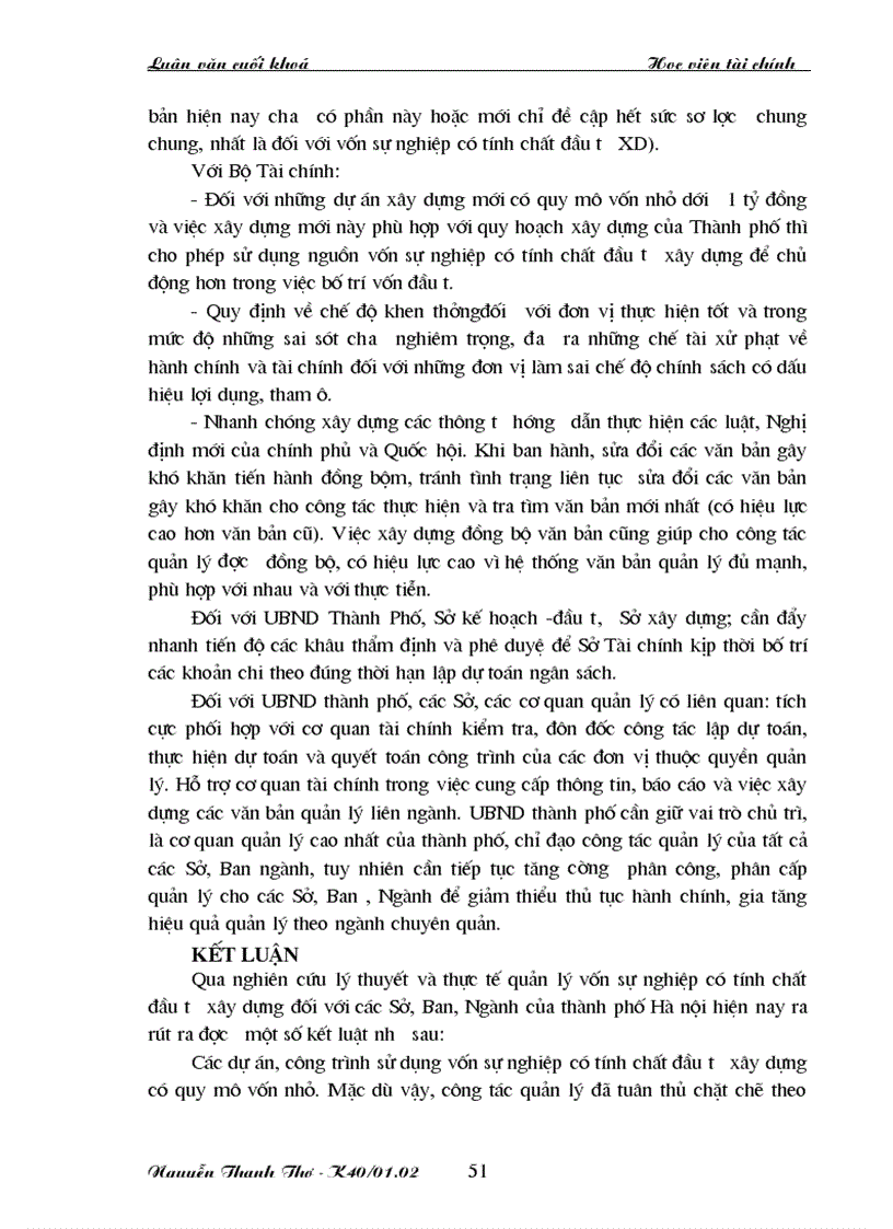 image for page Các giải pháp tăng cường quản lý vốn sự nghiệp có tính chất đầu tư xây dựng đối với các Sở Ban Ngành của thành phố Hà nội