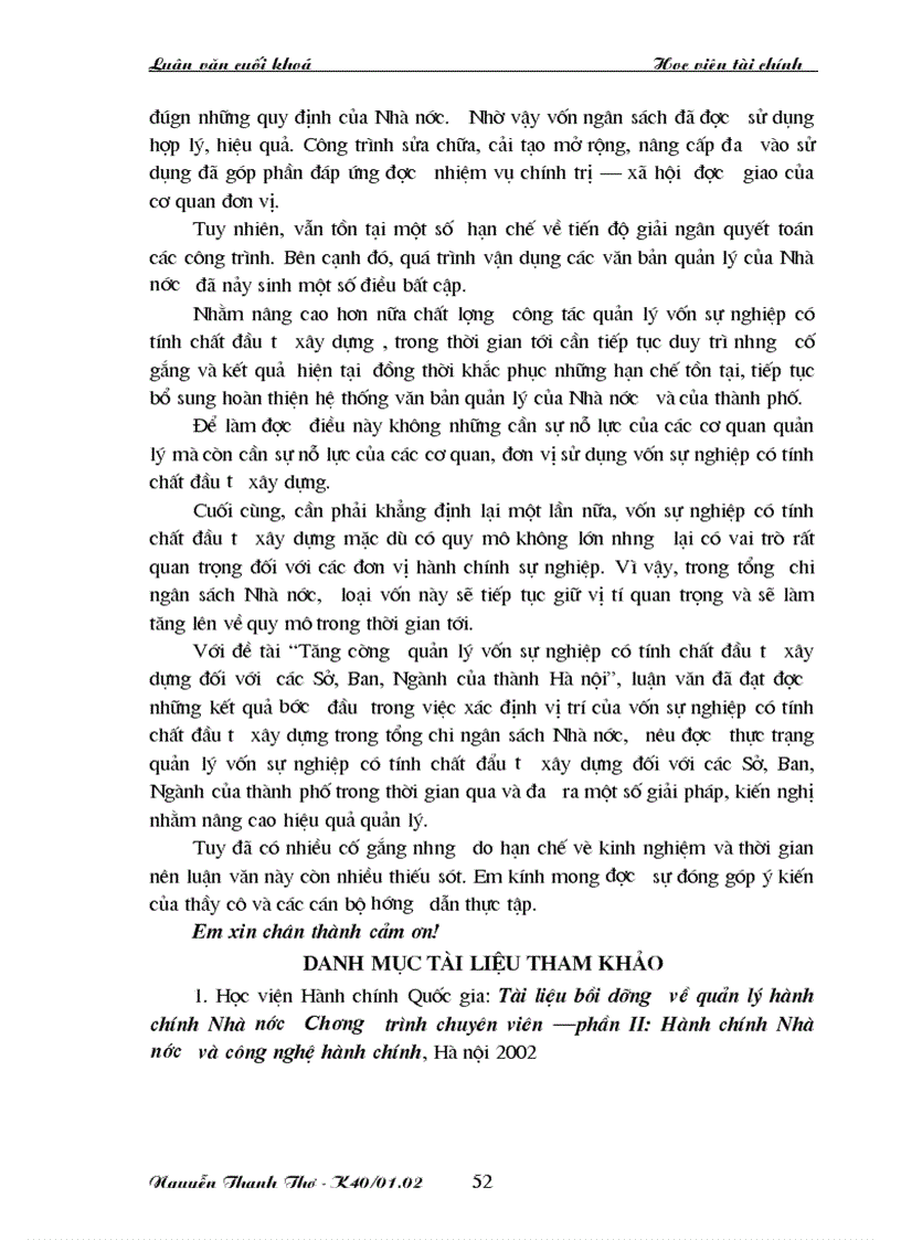 image for page Các giải pháp tăng cường quản lý vốn sự nghiệp có tính chất đầu tư xây dựng đối với các Sở Ban Ngành của thành phố Hà nội