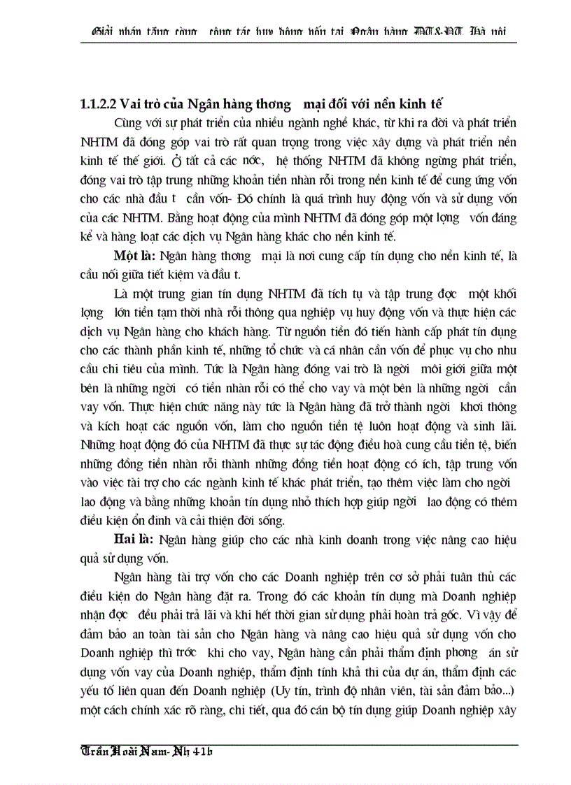 image for page Công tác huy động vốn của chi nhánh Ngân hàng Đầu tư và Phát triển thành phố Hà nội