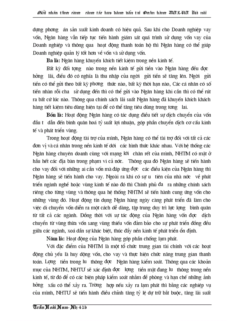 image for page Công tác huy động vốn của chi nhánh Ngân hàng Đầu tư và Phát triển thành phố Hà nội