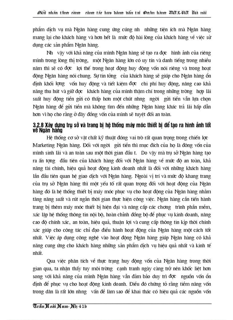 image for page Công tác huy động vốn của chi nhánh Ngân hàng Đầu tư và Phát triển thành phố Hà nội