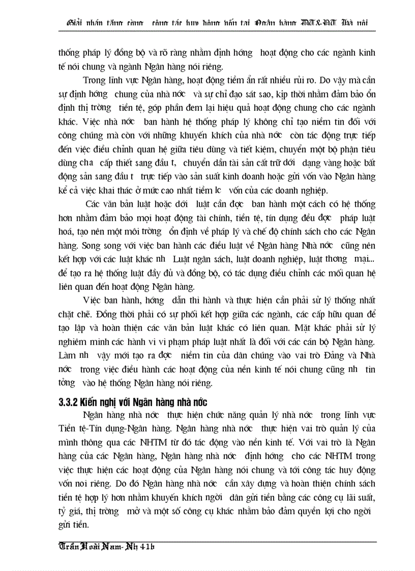 image for page Công tác huy động vốn của chi nhánh Ngân hàng Đầu tư và Phát triển thành phố Hà nội