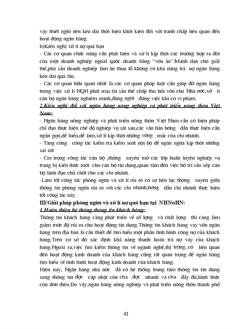 image for page Ngăn ngừa và xử lí nợ quá hạn tại Ngân hàng Nông Nghiệp và Phát Triển Nông Thôn Hà Nội