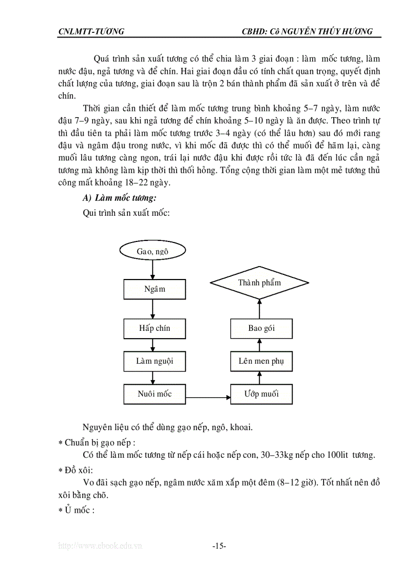 image for page Quy trình chế biến tương