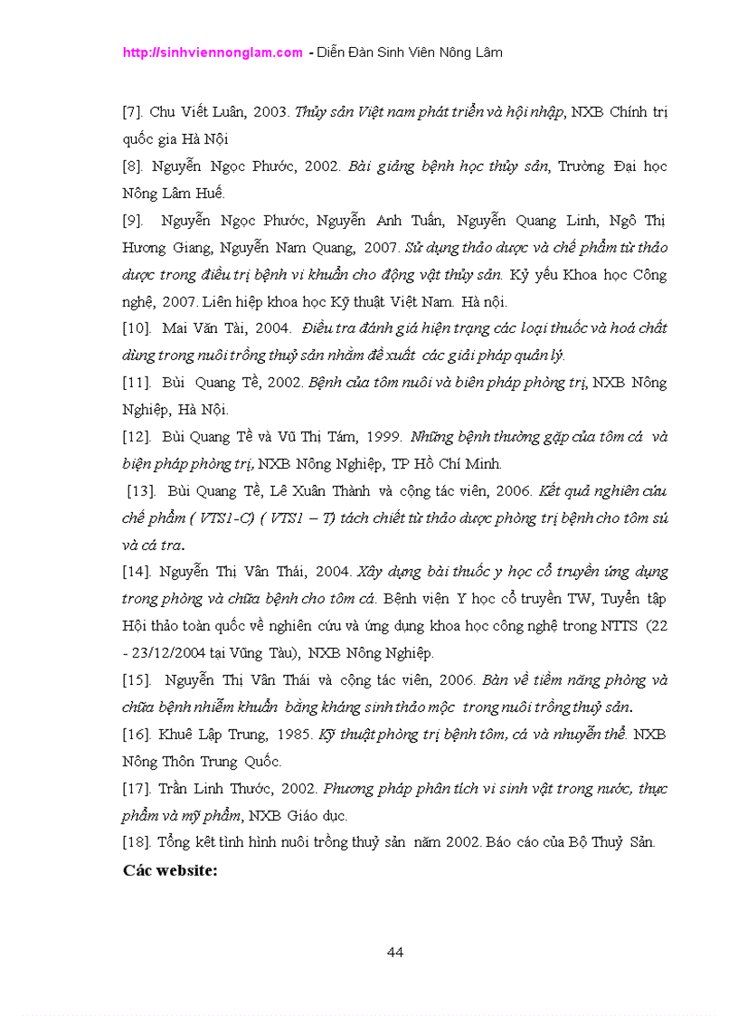 image for page Xác định tác nhân gây bệnh và nghiên cứu thử nghiệm một số loại thảo dược trong phòng trị bệnh vi khuẩn trên tôm thẻ chân trắng