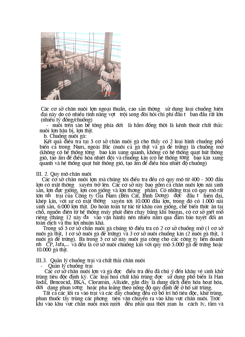 image for page Kết quả đánh giá hiện trạng môi trường chuồng nuôi và tình hình xử lý chất thải tại các cơ sở chăn nuôi tập trung