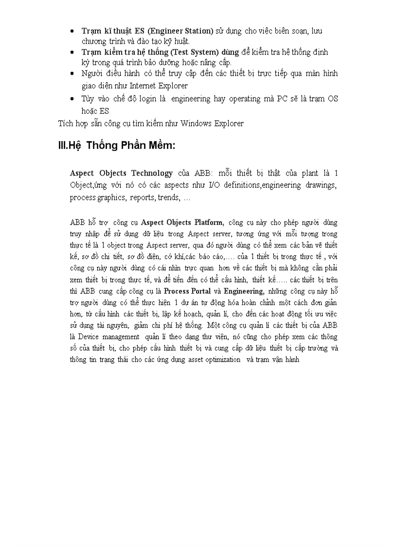 image for page Các chức năng trong System 800xA