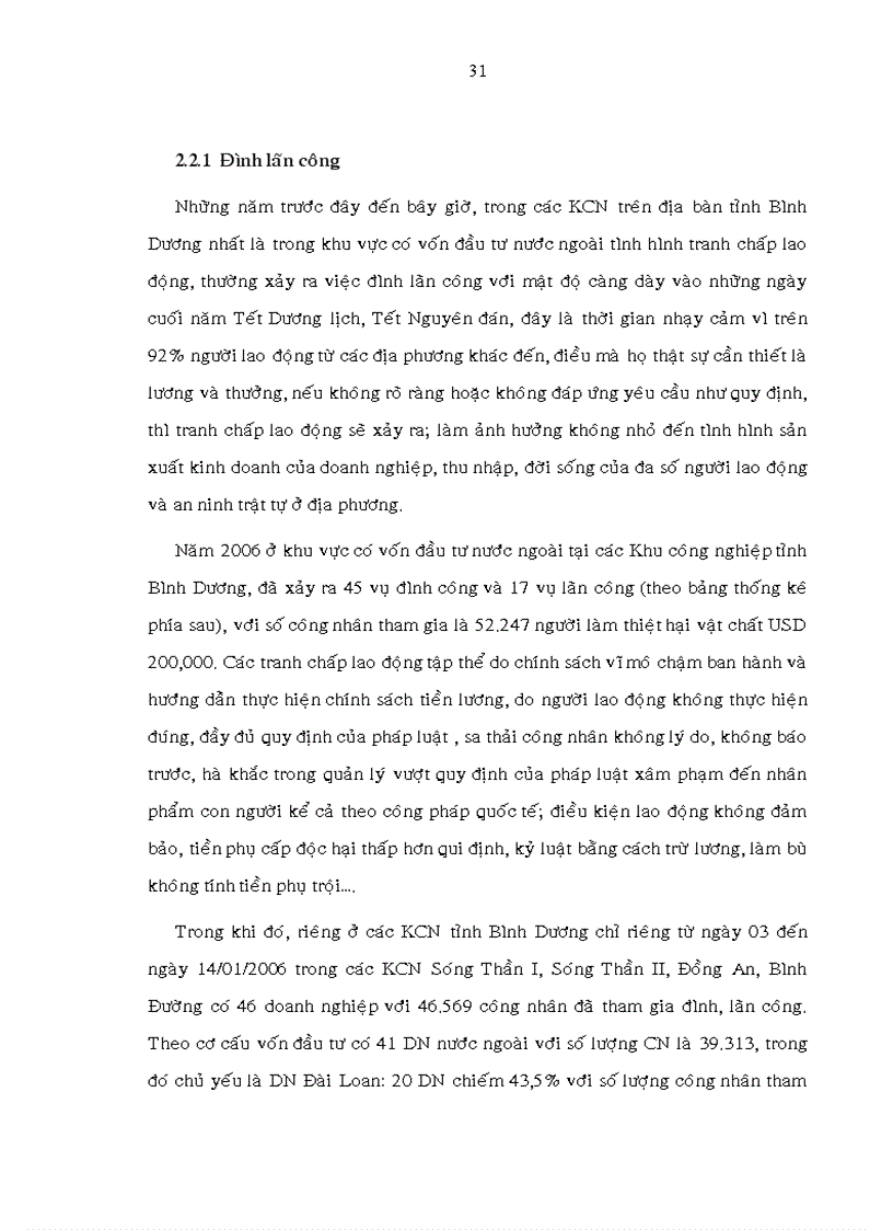 image for page Quan hệ lao động trong khu vực có vốn đầu tư nước ngòai tại các khu công nghiệp tỉnh Bình Dương