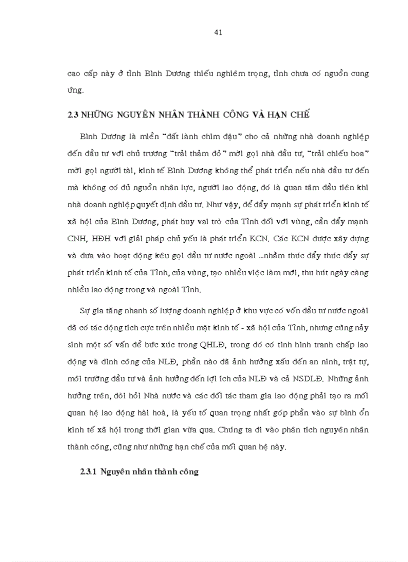 image for page Quan hệ lao động trong khu vực có vốn đầu tư nước ngòai tại các khu công nghiệp tỉnh Bình Dương