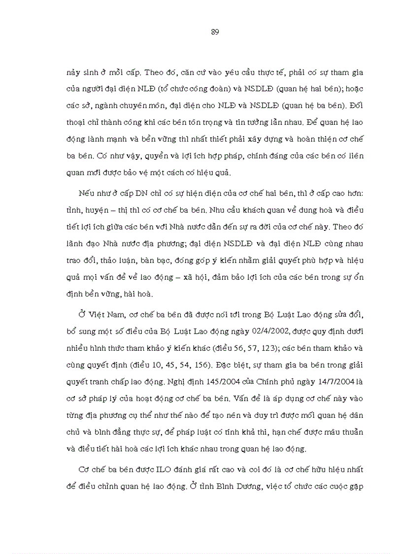 image for page Quan hệ lao động trong khu vực có vốn đầu tư nước ngòai tại các khu công nghiệp tỉnh Bình Dương