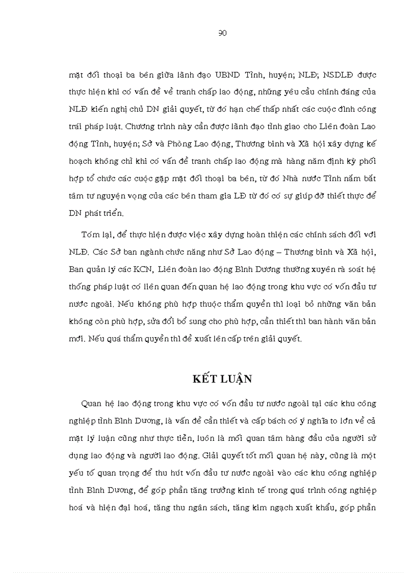 image for page Quan hệ lao động trong khu vực có vốn đầu tư nước ngòai tại các khu công nghiệp tỉnh Bình Dương