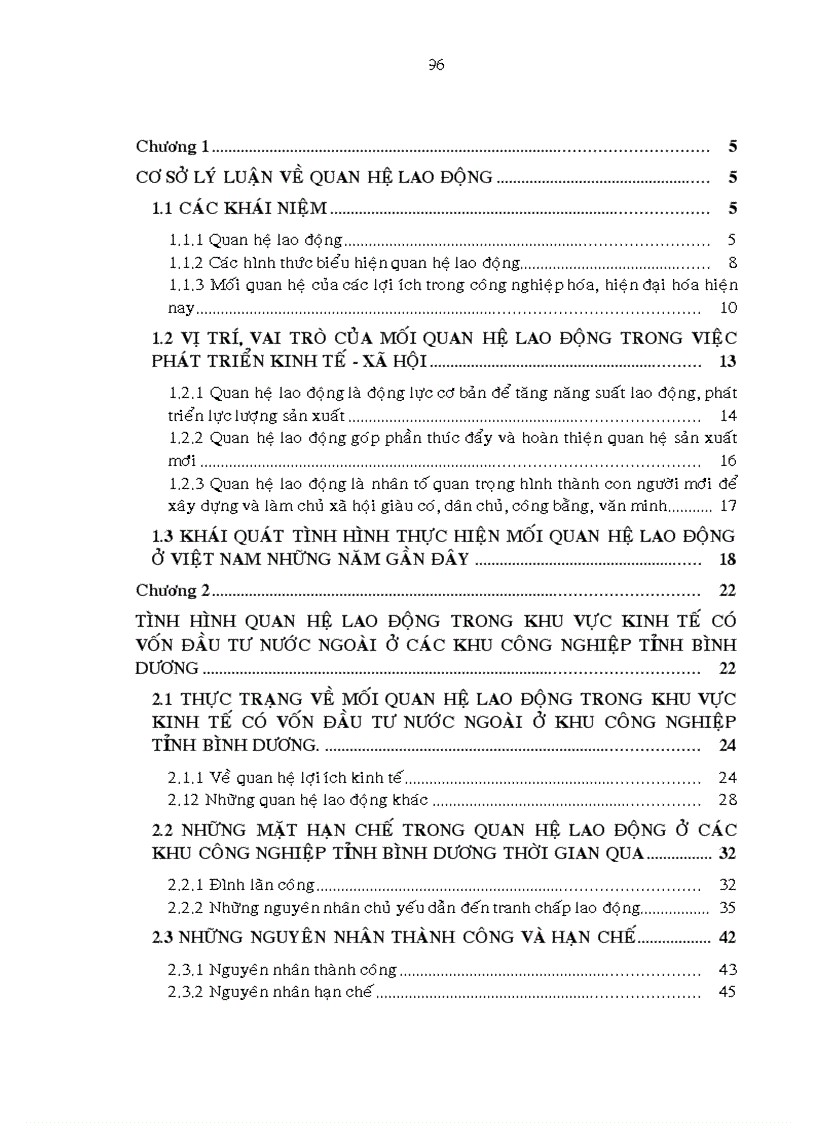 image for page Quan hệ lao động trong khu vực có vốn đầu tư nước ngòai tại các khu công nghiệp tỉnh Bình Dương