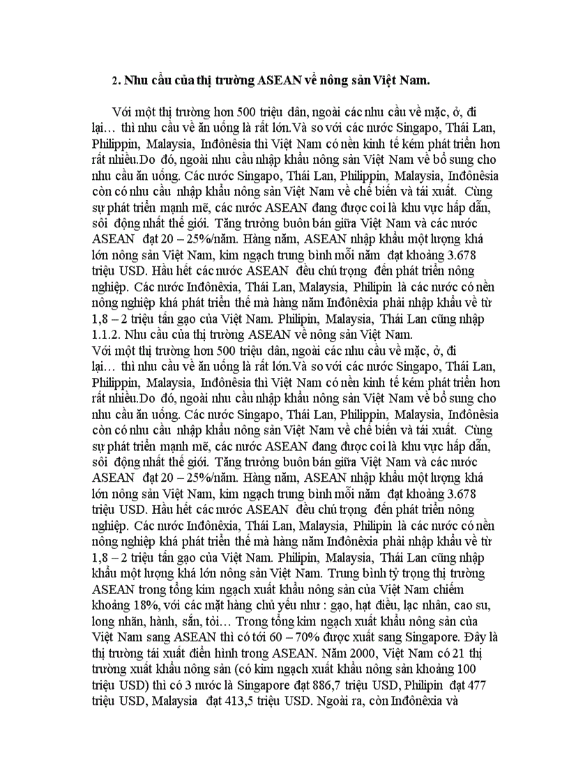 image for page Cơ hô i va tha ch thư c vê nông sa n cu a VN khi ra nhâ p Asean
