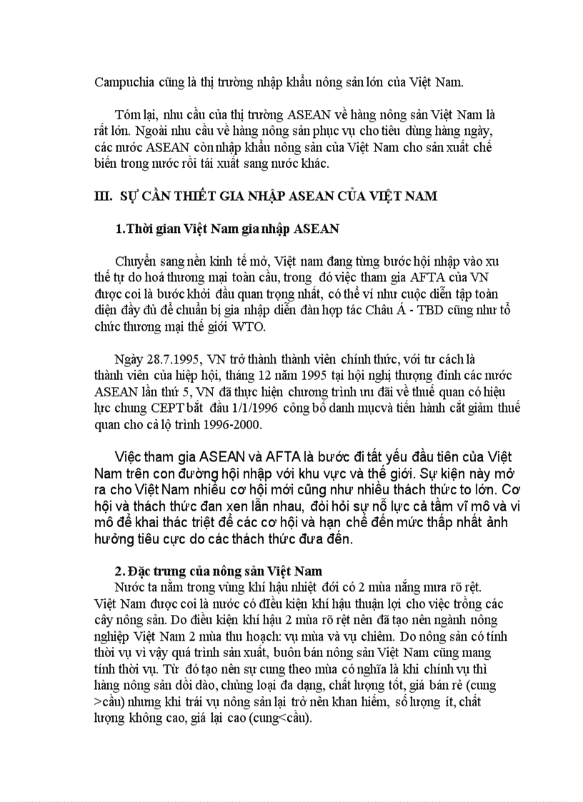 image for page Cơ hô i va tha ch thư c vê nông sa n cu a VN khi ra nhâ p Asean
