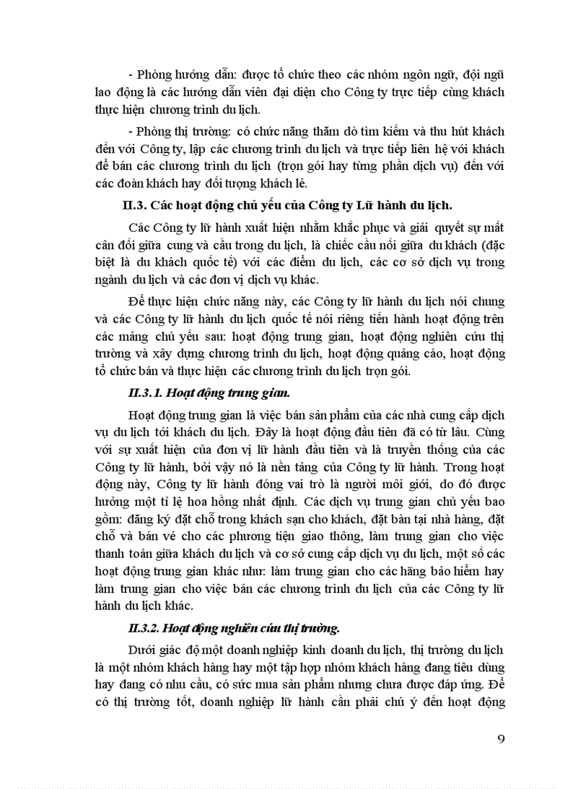 image for page Một số vấn đề về lữ hành du lịch và tình hình kinh doanh lữ hành quốc tế ở Công ty Du lịch Việt nam Hà nội