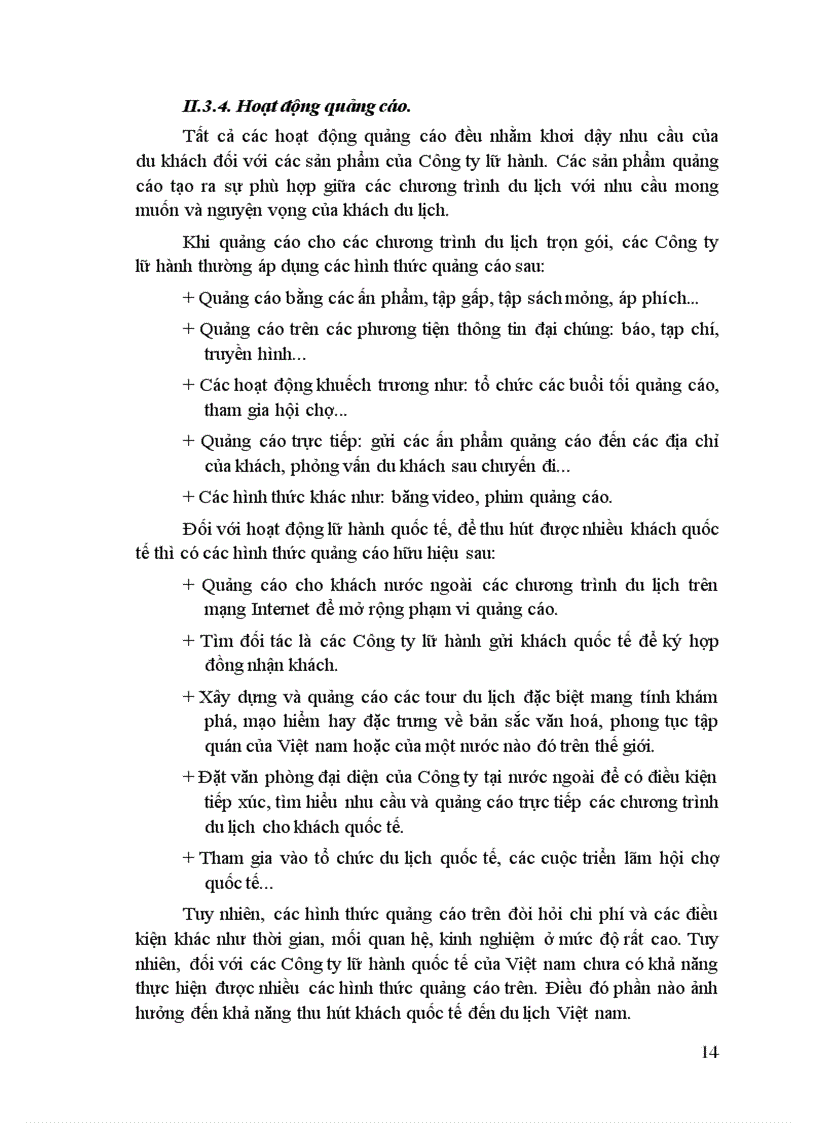image for page Một số vấn đề về lữ hành du lịch và tình hình kinh doanh lữ hành quốc tế ở Công ty Du lịch Việt nam Hà nội