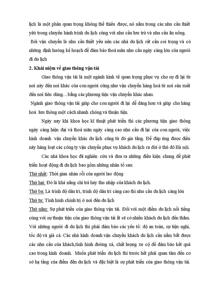 image for page Mối quan hệ giữa kinh doanh du lịch và kinh doanh dịch vụ vận tải ở Hà Nội