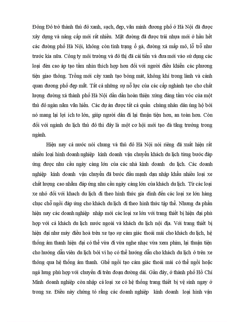 image for page Mối quan hệ giữa kinh doanh du lịch và kinh doanh dịch vụ vận tải ở Hà Nội