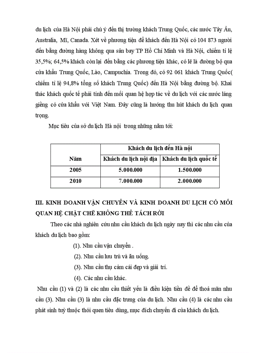 image for page Mối quan hệ giữa kinh doanh du lịch và kinh doanh dịch vụ vận tải ở Hà Nội