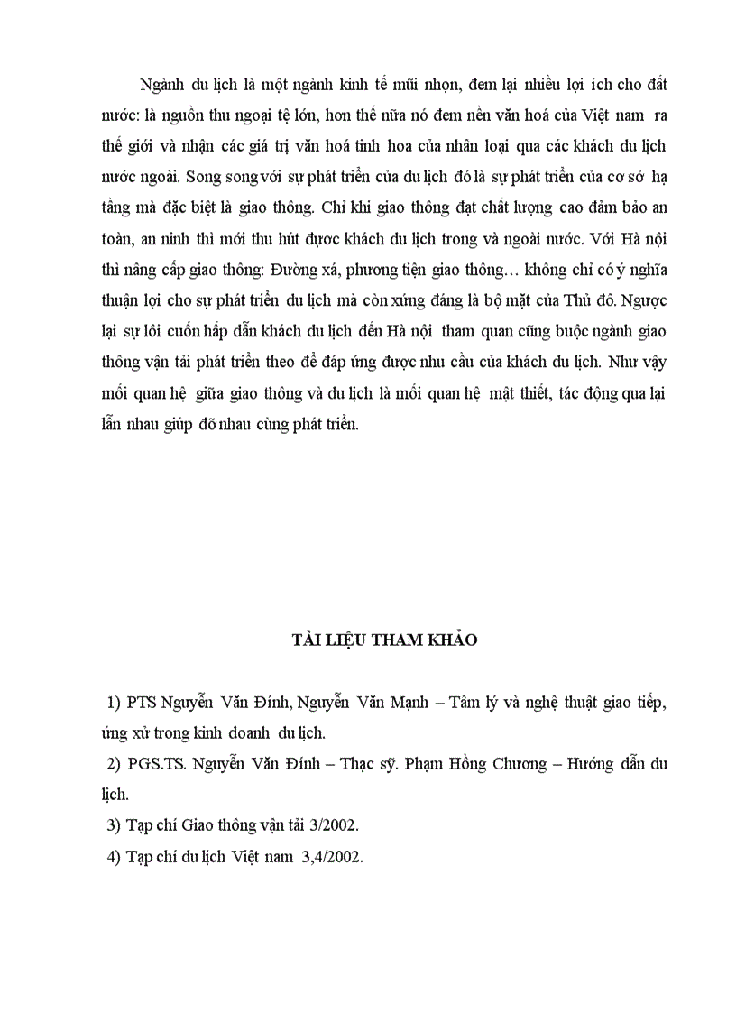 image for page Mối quan hệ giữa kinh doanh du lịch và kinh doanh dịch vụ vận tải ở Hà Nội