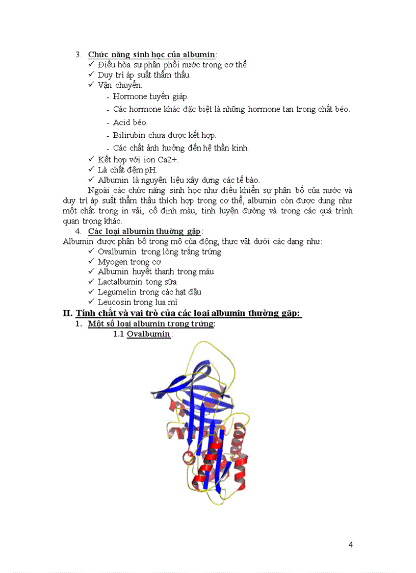 image for page Tìm hiểu về albumin tính chất và vai trò
