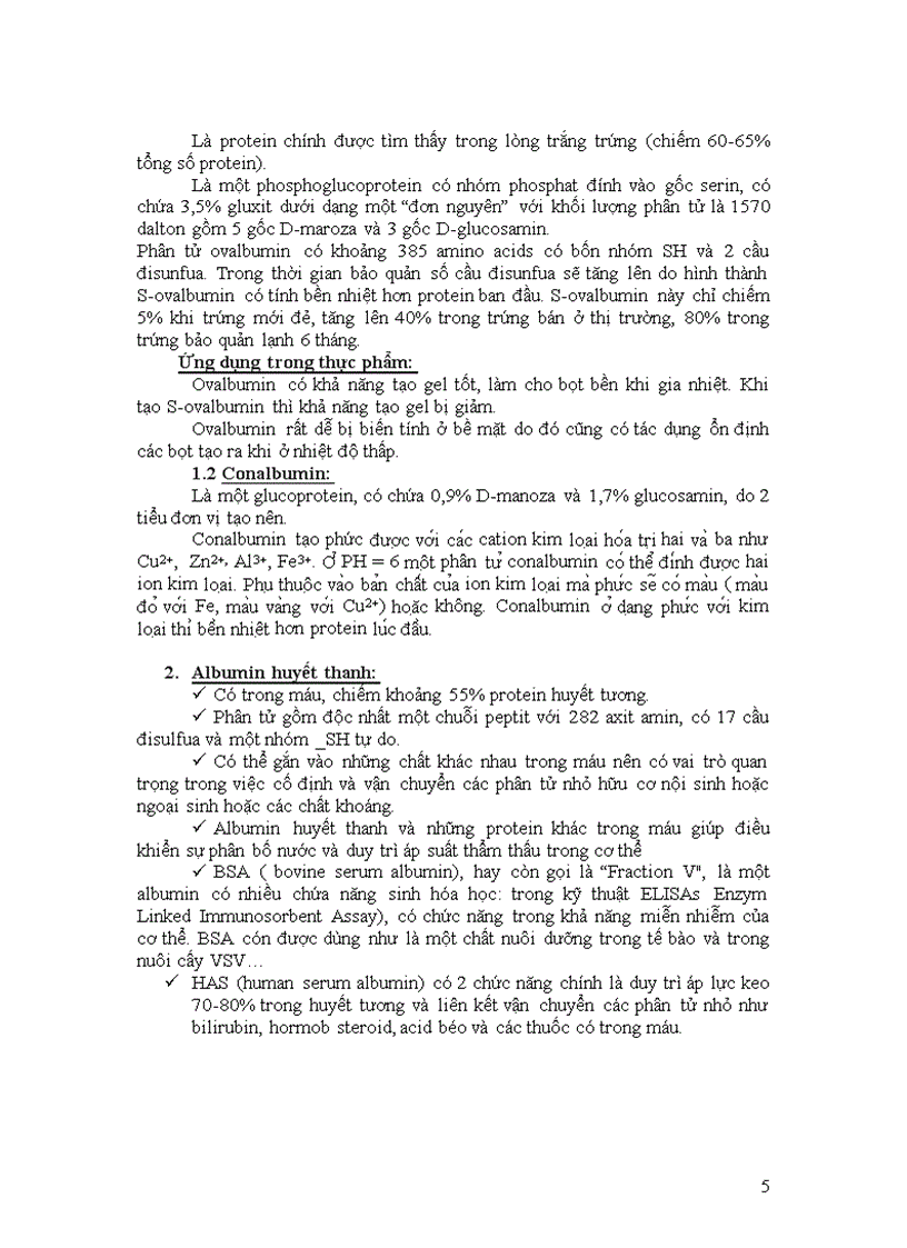 image for page Tìm hiểu về albumin tính chất và vai trò