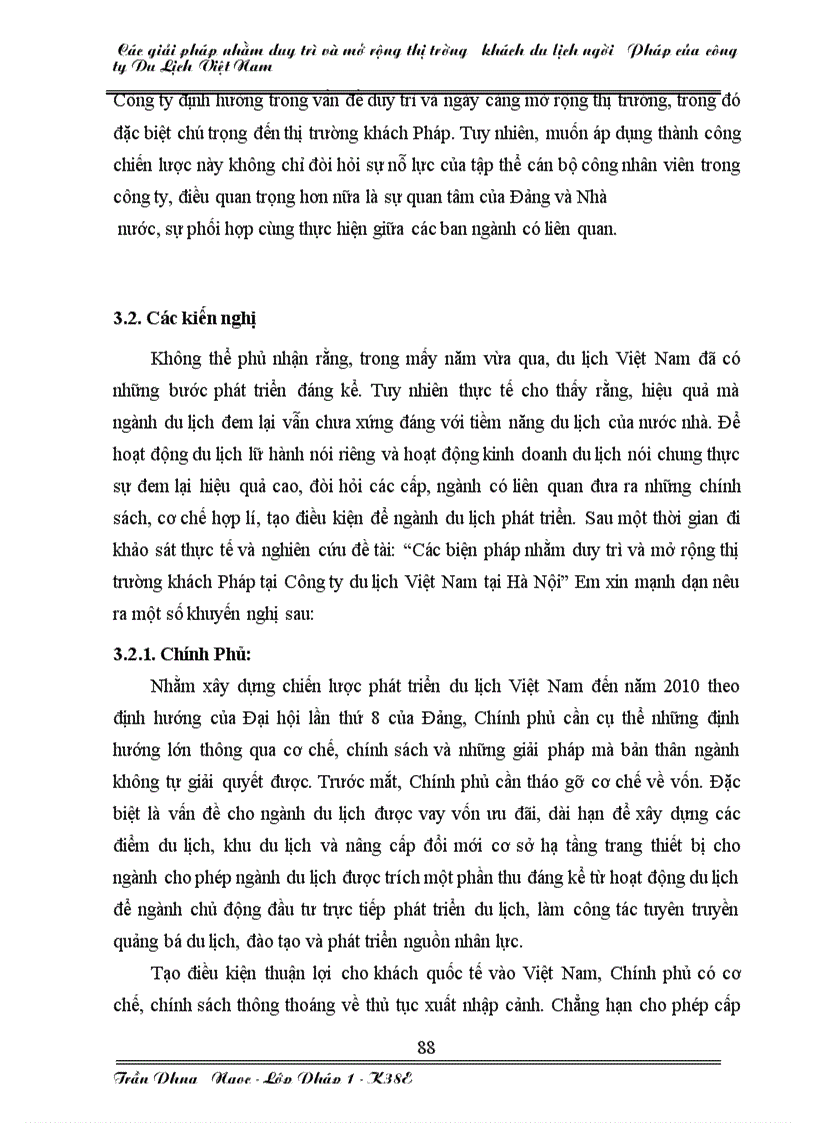 image for page Các giải pháp nhằm duy trì và mở rộng thị trường khách du lịch Pháp của công ty du lịch Việt Nam