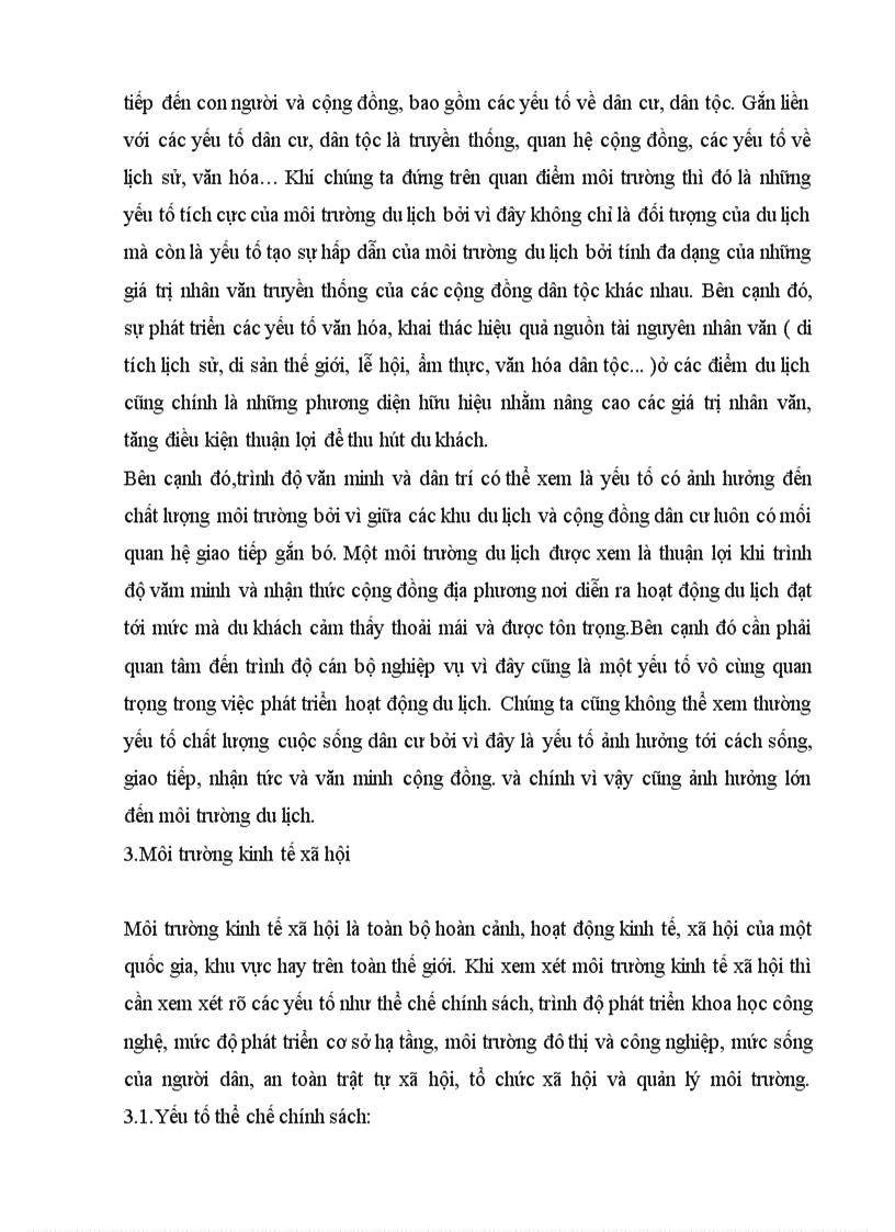 image for page Mối quan hệ tác động qua lại giữa môi trường du lịch và hoạt động du lịch