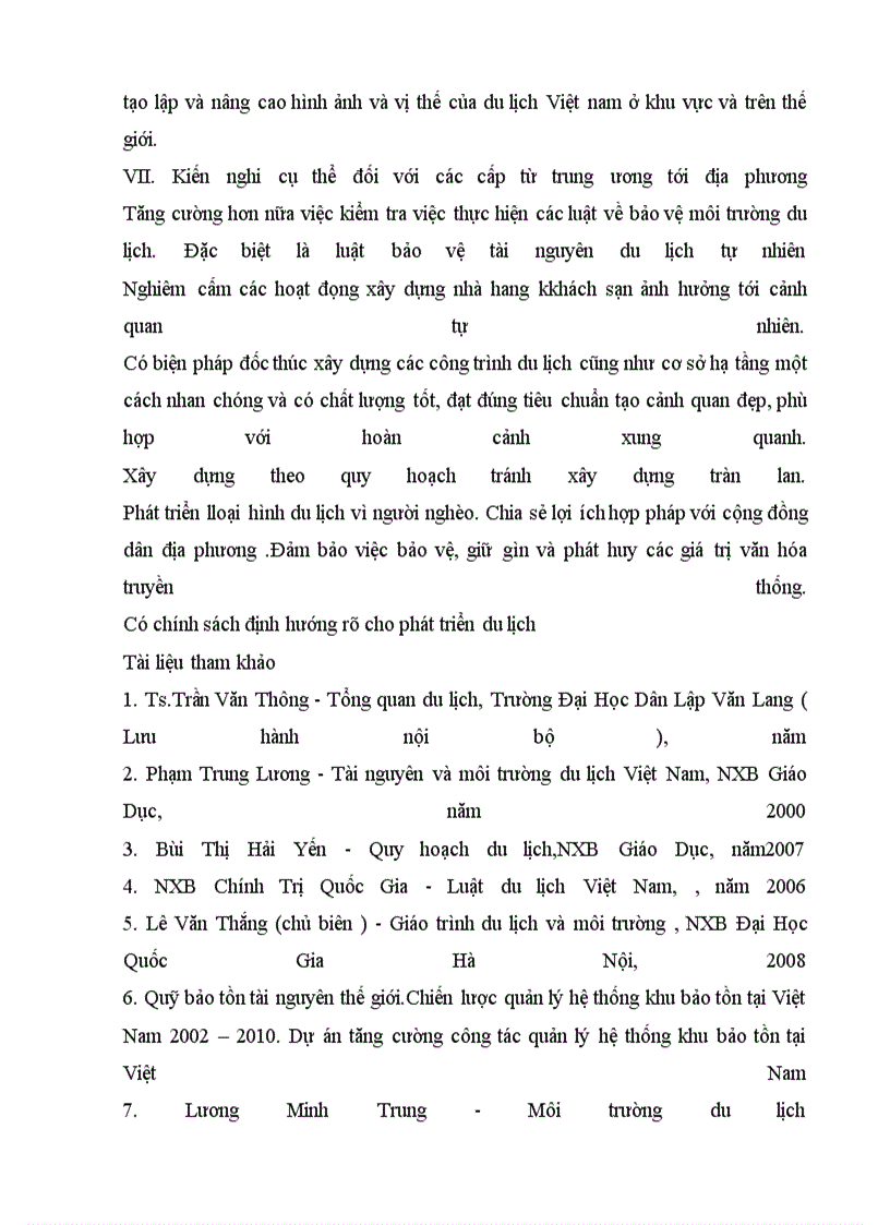 image for page Mối quan hệ tác động qua lại giữa môi trường du lịch và hoạt động du lịch