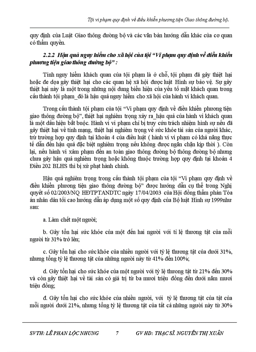 image for page Tội vi phạm quy định về điều khiển phương tiện Giao thông đường bộ và thực tiễn tại huyện Lệ Thủy tỉnh Quảng Bình