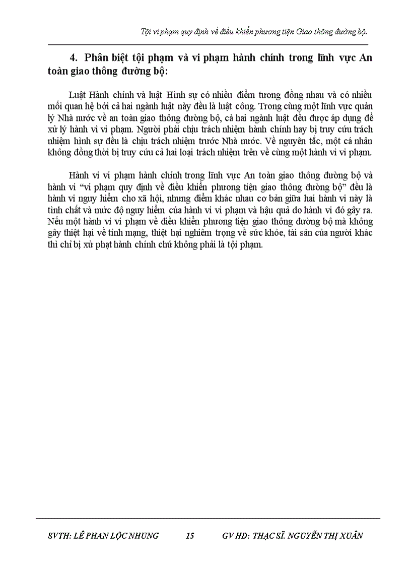 image for page Tội vi phạm quy định về điều khiển phương tiện Giao thông đường bộ và thực tiễn tại huyện Lệ Thủy tỉnh Quảng Bình