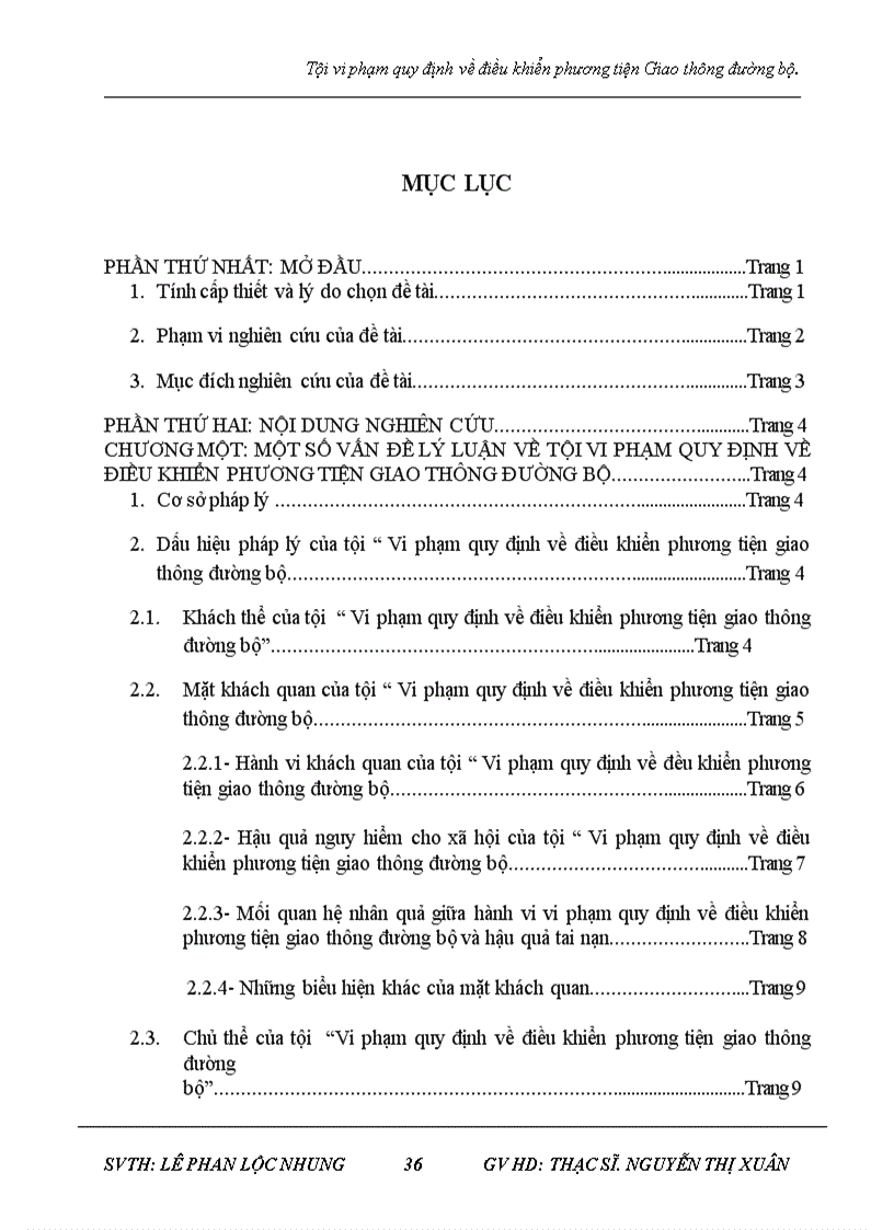 image for page Tội vi phạm quy định về điều khiển phương tiện Giao thông đường bộ và thực tiễn tại huyện Lệ Thủy tỉnh Quảng Bình