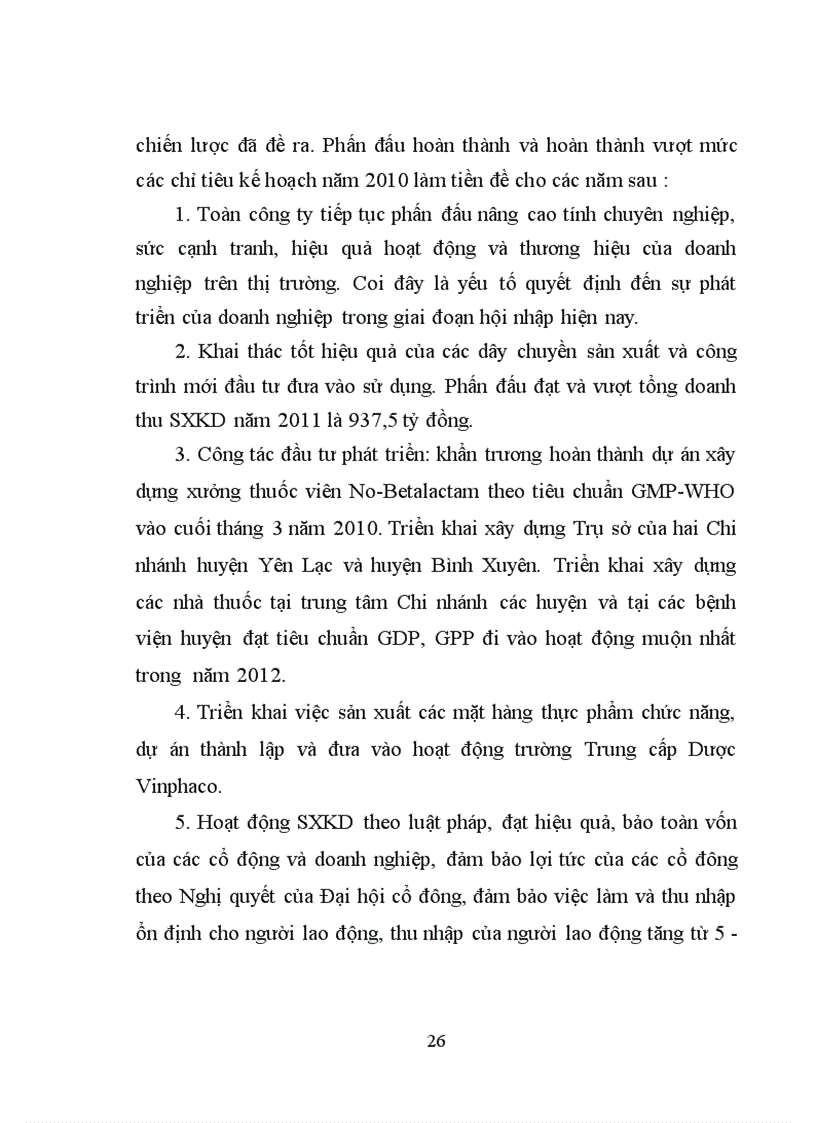 image for page Hoạt động sản xuất kinh doanh và hoạt động quản trị của Công ty cổ phần Dược phẩm Vĩnh Phúc