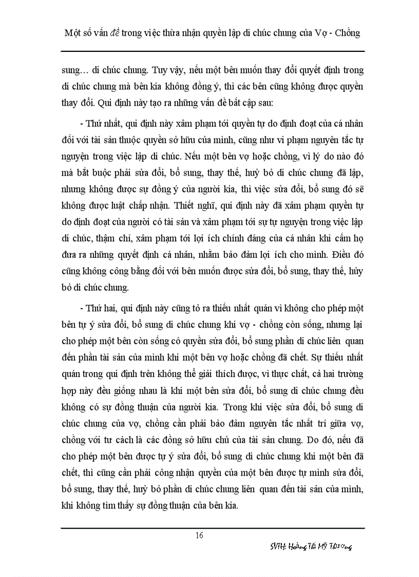 image for page Một số vân đề trong việc thừa nhận quyền lập di chúc chung của vợ chồng