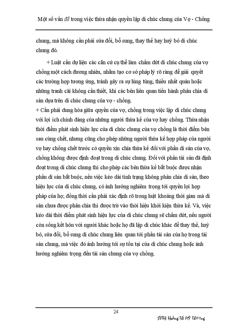 image for page Một số vân đề trong việc thừa nhận quyền lập di chúc chung của vợ chồng