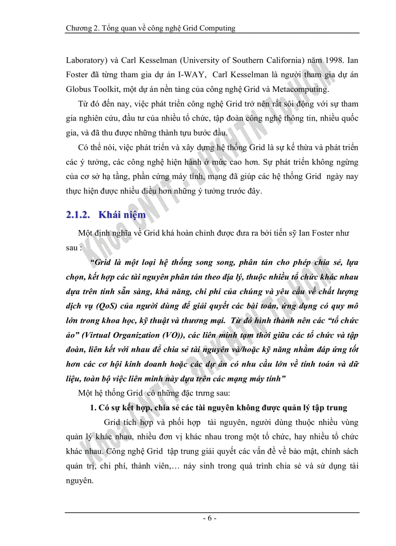 image for page Tìm hiểu công nghệ Grid Computing và ứng dụng thử nghiệm trong bài toán quản trị mạng