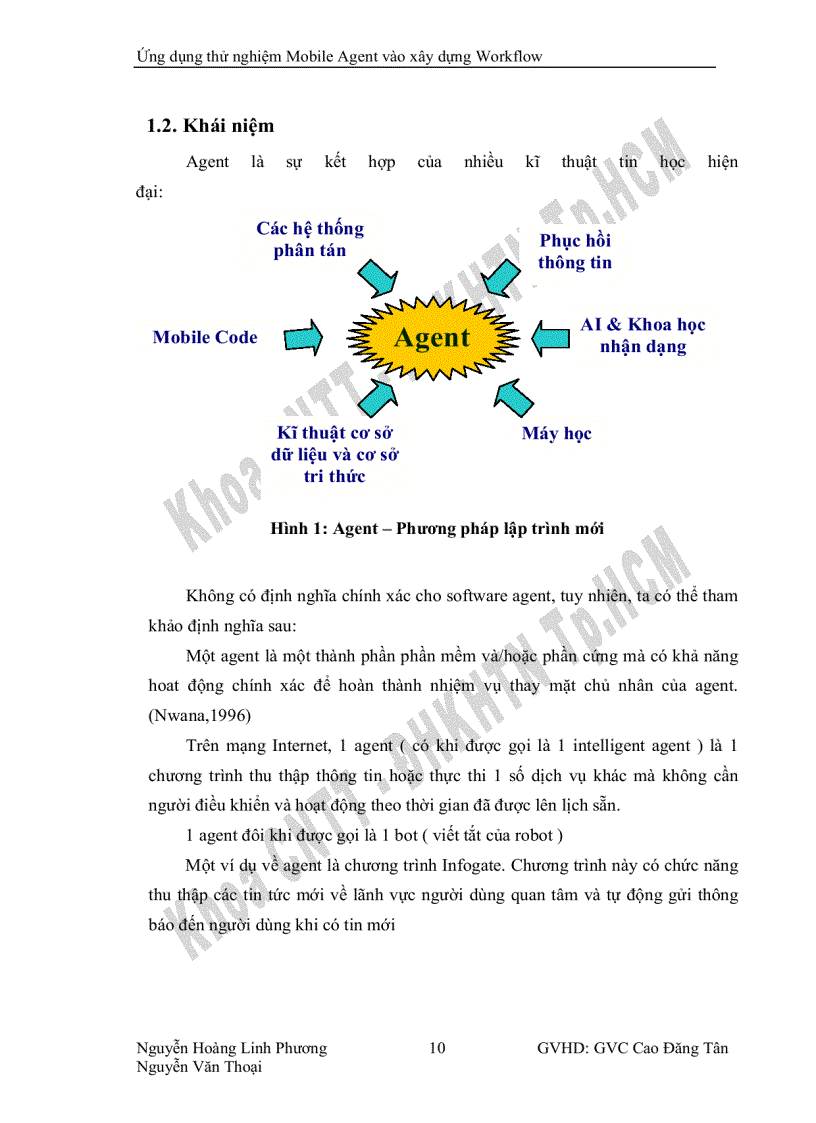 image for page Ứng dụng thử nghiệm Mobile Agent vào xây dựng Workflow