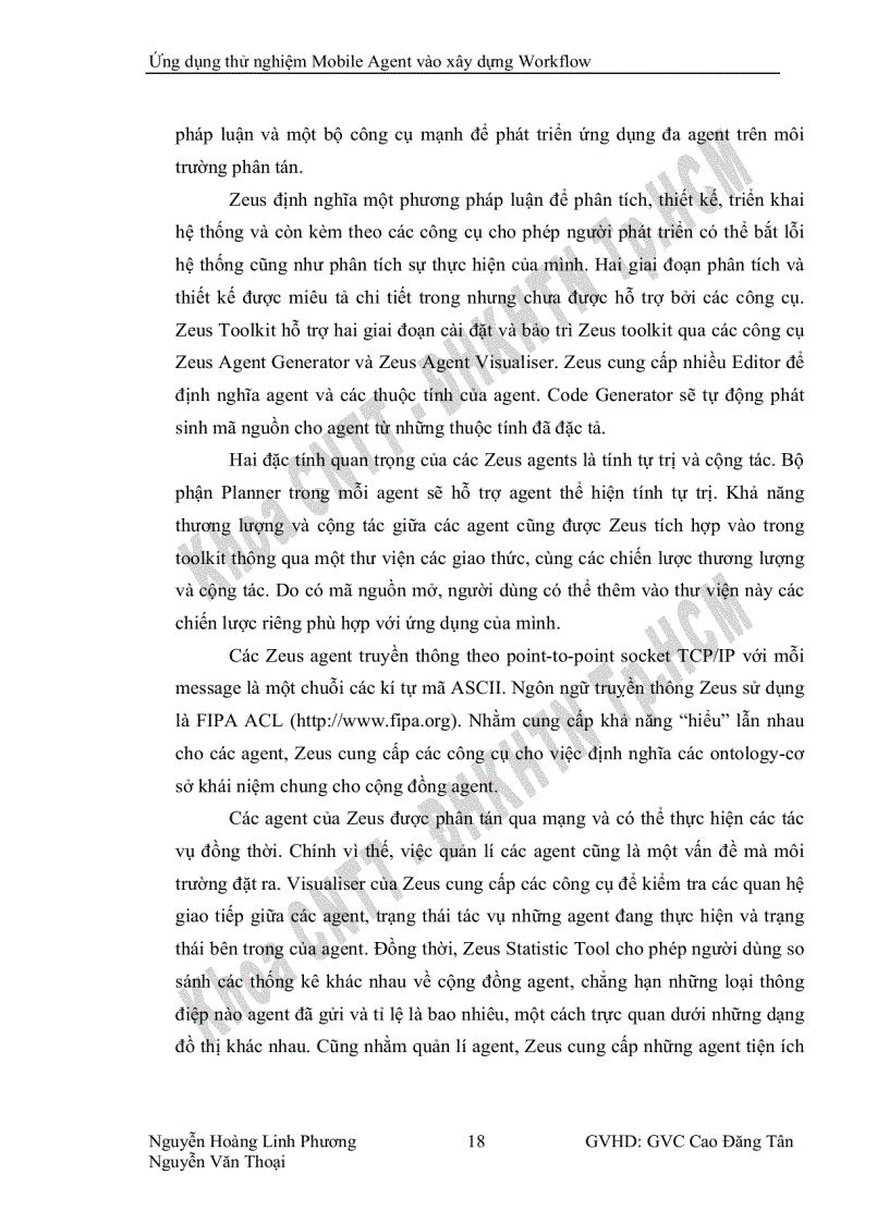 image for page Ứng dụng thử nghiệm Mobile Agent vào xây dựng Workflow