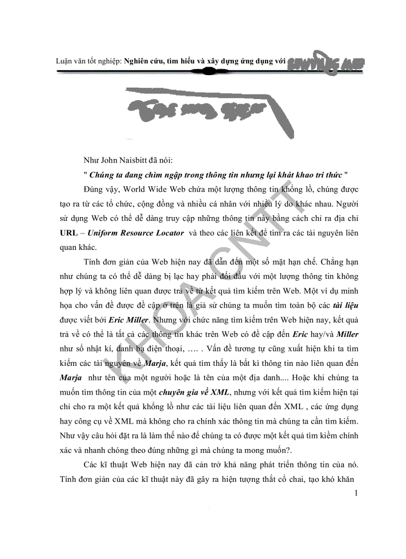 image for page Nghiên cứu tìm hiểu và xây dựng ứng dụng với semantic web