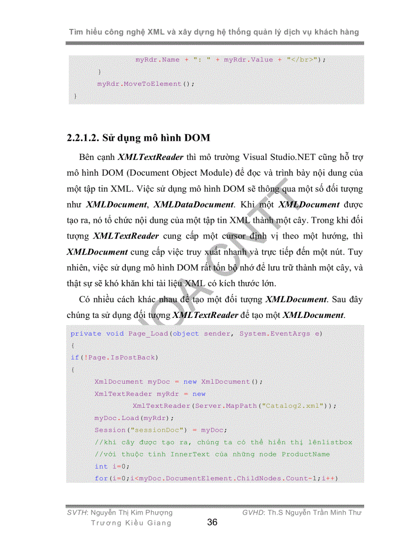 image for page Tìm hiểu công nghệ XML và xây dựng hệ thống quản lý dịch vụ khách hàng
