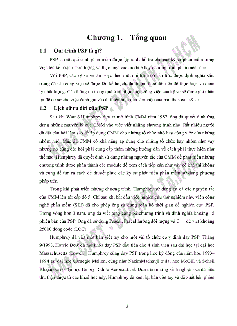 image for page Các phương pháp luận trong PSP về quy trình lập kế hoạch