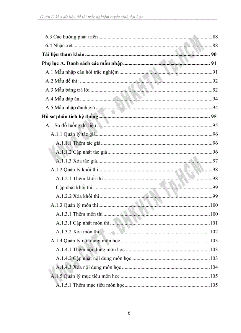 image for page Xây dựng phần mềm quản lý ngân hàng câu hỏi trắc nghiệm tuyển sinh đại học
